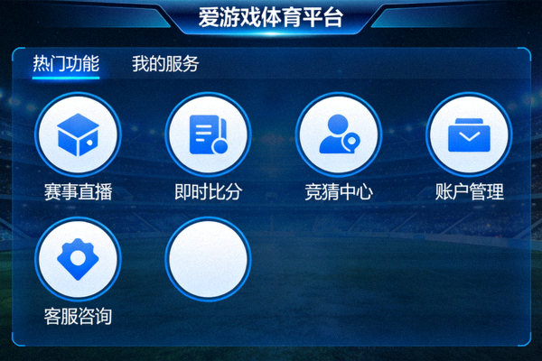 爱游戏体育平台新增便捷功能界面截图展示 - 清晰的服务图标与分类