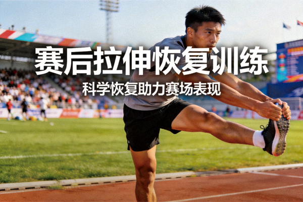 运动员在赛后进行拉伸恢复训练的赛事资讯配图